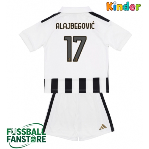 Juventus Kerim Alajbegovic #17 Replik Heimtrikot Kinder 2026-27 Kurzarm (+ Kurze Hosen)